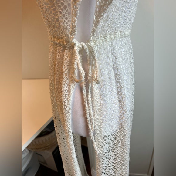 PPLA Netted Ivory Cover-up, Maxi, Size Small - Picture 5 of 6